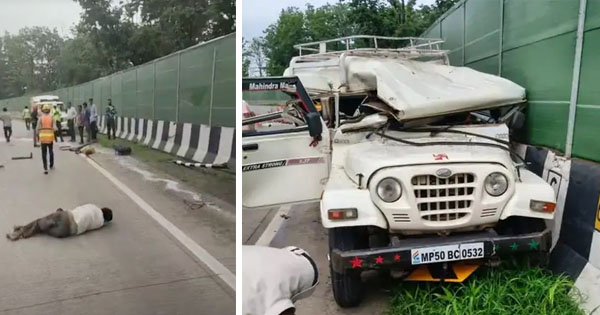 सिवनी में भीषण हादसा : तेज रफ्तार ट्रक ने टैक्सी को मारी टक्कर, 2 की मौत, 8 घायल