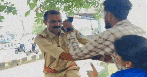 भोपाल : ASI ने युवक को पीटा, बचाव में आई युवती को भी मारा मुक्का, पैर टकराने को लेकर हुआ आक्रोशित